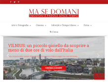 Tablet Screenshot of masedomani.com